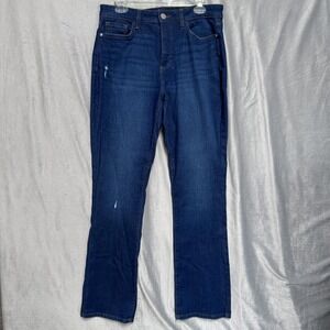 Lauren Conrad Jeans Womens 12 Blue Dark Wash Bootcut Denim Five Pocket Zip Fly
